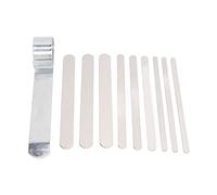 Baxnore Kit de barre de cintrage de bracelet outils professionnels de fabrication de bijoux en acier allié de haute dureté avec 9 tiges en aluminium pour bracelets de bricolage bra