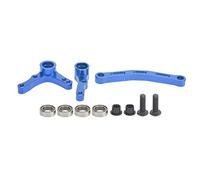 Baxnore Kit de Composants de Direction RC, Ensemble d'économie de Direction en Alliage d'aluminium pour télécommande 1/10, Accessoires d'extérieur de Voiture, pièces de Rechange AV (Bleu foncé)