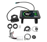 Baxnore Kit de contrôleur de scooter électrique 15 A en alliage d'aluminium VM T8 avec accélérateur au pouce pour moteur 250 W 350 W, kit complet de conversion pour adultes