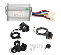 Baxnore Kit de conversion de vélo électrique 24 V 800 W, contrôleur de moteur brossé avec touches d'accélérateur au pouce, interrupteur de lampe avant pour vélo électrique, scooter