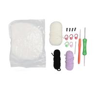 Baxnore Kit de démarrage au crochet mignon de conception vicuna 3 couleurs de stress en fil de stress de stress sur la capacité kit de crochet pour les débutants pour enfants adult