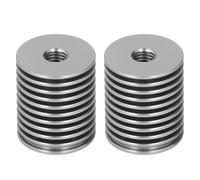 Baxnore Kit de dissipateur thermique pour imprimante 3D haute performance Refroidisseur en aluminium usiné CNC de précision pour 0,1 0,2 Hotend V6 Érosion durable Cinerous 22 mm de