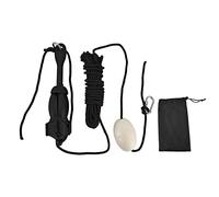 Baxnore Kit de grappin d'ancre de Bateau Marin Robuste Pliable en Acier au Carbone de 1,5 kg avec Corde de 32,8 Pieds, bouée de marquage en PVC pour Bateaux de pêche, Yachts, motom (Noir (Acier au