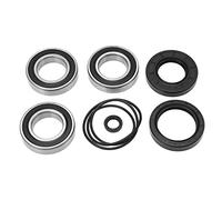 Baxnore Kit de joint de roulement d'essieu de roue arrière, acier haute résistance, caoutchouc, pièces de rechange anti-poussière pour TRX250 Recon 1997 2009 ATV 3 roulements 4 joi