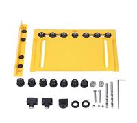 Baxnore Kit de perforation de poignée professionnelle, guide de perçage pour le travail du bois de haute précision, outil d'installation de poignée de porte d'armoire avec plusieur