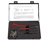 Baxnore Kit de réparation de Filetage M6 × 0,75 de 30 PCS, 316 Inserts en Acier Inoxydable, Outils complets, Fixer des Fils féminins dépouillés/endommagés en Aluminium