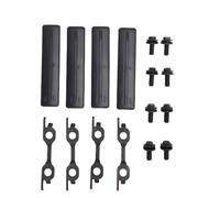 Baxnore Kit de Retrait de Barres de Toit 63185 42020 Jeu de Supports de vis de Remplacement Compatible avec 2006 2018 Plastique ABS Noir 4 couvercles 4 Supports 8 vis
