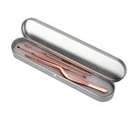 Baxnore Kit de retrait de cérumen en acier inoxydable de qualité supérieure, 3 pièces, cure-oreille à double tête, pince à curette en spirale pour un nettoyage doux et sûr des orei