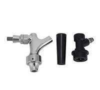 Baxnore Kit de robinet de pression de bière G5 à 8 fils, en laiton de qualité supérieure, en acier inoxydable, distributeur de robinet de fût de brassage à domicile pour usage comm