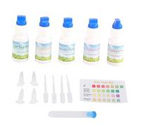 Baxnore Kit de test de sol professionnel 5 en 1, solution de test PH NPK pour le jardinage, l', analyse précise des nutriments du sol avec nuancier, conception portable légère