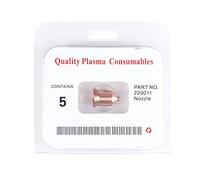 Baxnore Kit d'embouts de buse plasma 5 pièces, buses en cuivre de qualité supérieure pour découpeur plasma MAX1650, consommables haute performance pour la coupe du métal, acier au