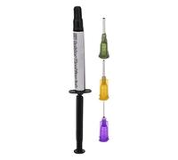 Baxnore Kit d'encre à souder professionnel pour réparation de carte mère PCB BGA avec 3 aiguilles de précision Peinture à souder photopolymérisable pour la protection des circuits (Huile noire)