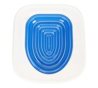 Baxnore Kit d'entraînement aux Toilettes pour Chats, Conception de rainures pré-Coupe, entraîneur de Toilette ABS pour Animaux de Compagnie, Comprend Un Cadre et Un Tapis de Format (Bleu)