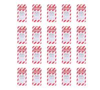 Baxnore Kit d'étiquettes de verrouillage de 20 pièces en plastique PVC, panneaux d'avertissement de sécurité d'ingénierie réutilisables, étiquettes de verrouillage durables rouges