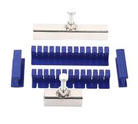Baxnore Kit d'outils de réparation de carrosserie automobile, ensemble d'extracteurs de débosselage professionnels avec fentes en acier inoxydable et lignes de traction pour bosses