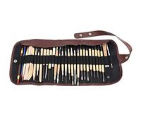 Baxnore Kit d'outils professionnels de sculpture en argile de 30 pièces, ensemble de sculpture de poterie en cire en bois avec sac de rangement à roulettes pour bricolage, artistes