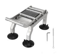 Baxnore -légumes en acier inoxydable de qualité commerciale, hachoir robuste avec ventouses antidérapantes pour cuisines professionnelles, restaurants, services de restauration (5 mm)