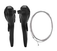 Baxnore Levier de frein de vélo en alliage d'aluminium poignée de frein de vélo de route avec levier de vitesses pour dérailleur arrière avant Microshift accessoires de cyclism (2 * 7 vitesse)
