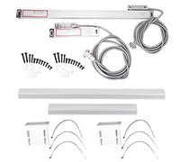 Baxnore Lot de 2 balances linéaires DRO de haute précision, système de lecture numérique, kit d'encodeur linéaire pour machines CNC JCS9002AE JCS9003AE, construction en alliage d'a (Course 300mm et