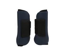 Baxnore Lot de 2 Bottes de Protection de Jambe de Cheval en PU avec Rembourrage intérieur, Bottes de Cheval élastiques durables pour l'équitation de Match et la Protection Contre l
