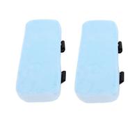 Baxnore Lot de 2 coussinets d'accoudoirs en mousse à mémoire de forme pour chaise de bureau, coussin de soutien ergonomique ultra doux pour soulager la pression des coudes, accesso (Bleue)