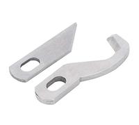 Baxnore Lot de 2 couteaux supérieurs et inférieurs, lames de rechange professionnelles en acier inoxydable pour machine à surjeter 14N654, accessoires de couture durables, install
