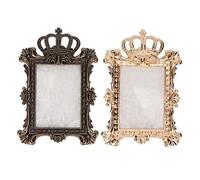 Baxnore Lot de 2 palettes rétro pour Nail Art - Plaque de mélange de Couleurs incrustées d'or pour Artistes Professionnels des Ongles - Manucure à Domicile - Style Vintage