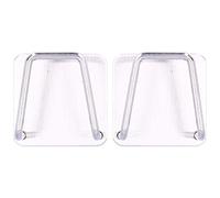 Baxnore Lot de 2 porte-éponges en acier inoxydable antirouille pour évier de cuisine, support adhésif robuste, design peu encombrant pour éponges à vaisselle, chiffons de nettoyage