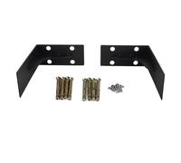 Baxnore Lot de 2 supports d'étagère robustes triangulaires en acier pour étagères flottantes, armoires et rangement mural