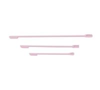 Baxnore Lot de 3 mini spatules en silicone à double extrémité, grattoir à maquillage pour bouteilles cosmétiques et pots alimentaires, ensemble d'outils de cuisine et de beauté fle (Rose)