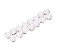 Baxnore Lot de 30 dés en Plastique à 12 Faces pour écrire sur des dés pédagogiques, kit de dés polyédriques, Outil d'écriture éducatif pour Jeux de société et Apprentissage en CLAS