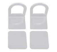 Baxnore Lot de 4 supports de brosse d'évier élégants en acrylique pour évier de cuisine avec autocollants adhésifs, rangement universel pour brosses à vaisselle, éponges, outils de