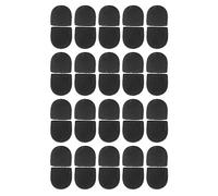 Baxnore Lot de 40 bouchons de fermeture éclair en cuir véritable, polyvalents, à la mode, faits à la main, extrémités de fermeture éclair, pour sacs, sacs à main, projets d'artisan (Noire)