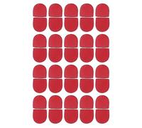 Baxnore Lot de 40 bouchons de fermeture éclair en cuir véritable, polyvalents, à la mode, faits à la main, extrémités de fermeture éclair, pour sacs, sacs à main, projets d'artisan (Rouge)