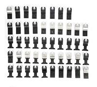 Baxnore Lot de 48 lames de scie pour le travail du bois - Disques de coupe de précision pour bois, métal et plastique - Outils de menuisier compatibles avec les outils oscillants