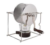 Baxnore Machine à torréfier les grains de café manuelle, mini torréfacteur en acier inoxydable avec poignée pour les baristas à domicile, équipement de torréfaction des grains de c