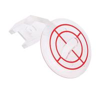 Baxnore Machine de couture Passe Perte Transparent Plastique base lourde Duty Duty Motion Quilting Foot With Red Guide Marks for Home Dressing and Crafting 1PC