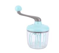 Baxnore Mélangeur à crème à manivelle, batteur à œufs manuel, mélangeur de cuisson, outil de cuisine pour crème, blanc d'œuf, Milkshake, matériau ABS PET, capacité de 1100ml, poids