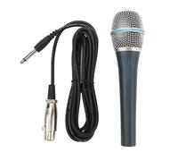 Baxnore Microphone Filaire Professionnel à Bobine Mobile, cardioïde Dynamique, Portable, pour scène, Diffusion en Direct, karaoké, Chant, Construction Durable en métal