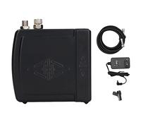 Baxnore Mini kit de compresseur d'air pompe aérographe portable boîtier ABS léger à faible bruit pour décoration de gâteau manucure réparation de voiture HS08AC S 12V 10 5L min (Noir supérieur :