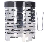Baxnore Mini poêle de camping portable en acier inoxydable, chauffage pour tente de randonnée en plein air, chaleur et sécurité, design portable, facile à installer, durable et lég