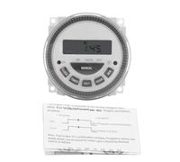 Baxnore Minuterie numérique hebdomadaire 16 A, Interrupteur à Relais temporisé programmable avec Couvercle Anti-poussière, Haute capacité 16 A, paramètres 7 Jours, 24 Heures, pour
