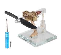 Baxnore Modèle de Moteur Stirling à air Chaud, hélice d'avion, expérience Scientifique, Physique, Kit STEM éducatif pour Adultes, démonstration en Classe