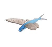 Baxnore Modèle de Poisson Volant Exquis Peint à la Main, Simulation d'animal Marin, Statue éducative de créature Marine pour Apprendre la Nature, décoration en Plastique, 1 pièce