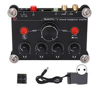 Baxnore Module de Carte d'ampli de Puissance Audio d'amplificateur de Casque 4 canaux Haut de Gamme avec contrôle du Volume Principal pour l'enregistrement en Studio et Les Performances