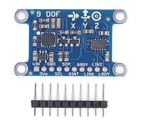 Baxnore Module de Gyroscope à 9 Axes, Boussole numérique, capteur de Champ, accéléromètre de Vitesse Angulaire, Mesure Rapide, Faible Puissance IIC SPI pour la robotique des Drones