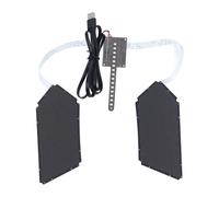 Baxnore Module de panneau LED programmable 60 x 96 avec contrôle par application mobile, écran d'affichage oculaire personnalisable, animation de texte, édition d'images pour sac à