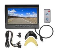 Baxnore Moniteur de caméra de recul, écran IPS HD de 9 Pouces, entrée vidéo à 4 Voies, Affichage inversé pour Camion, Camping-Car, Van, remorque, Voiture de Tourisme, ABS, métal