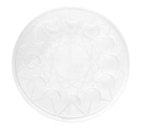 Baxnore Moon Round Moule pendentif Silicone plateau Moule stockage DIY Ornement d'artisanat de moulage vintage