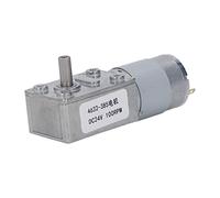 Baxnore Moteur à engrenages Turbo 100 tr/min DC24V, moteur de réduction réversible à verrouillage automatique, en alliage d'aluminium et en laiton pour ouvre-fenêtre et ouvre-porte